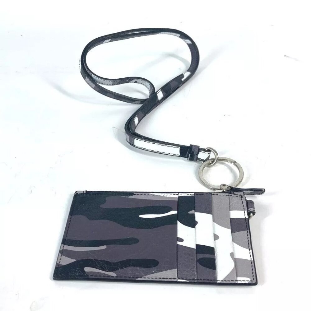 BALENCIAGA Wallet camouflage Card Holder Fragment Case coin purse - Picture 2 of 14